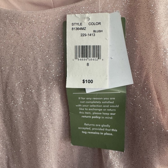 Danny & Nicole Light Pink Asymmetrical Dress - Picture 5 of 5